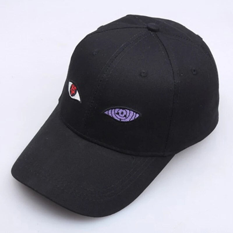 Uchiha Rinnegan & Sharingan Embroidered Adjustable Buckle Back Hat