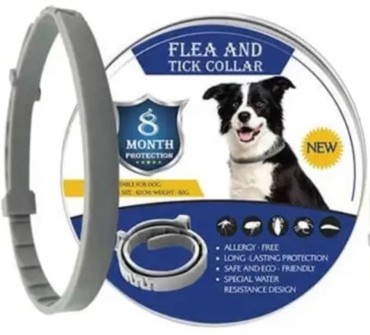 Anti Flea and Tick Collar - 8 Months Protection for Dogs - New Safe Natural and Effective formula (Same ingredients as Seresto)